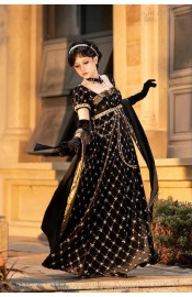 Lingxi Stardust Mirror Empire Waist One Piece(Reservation/Full Payment Without Shipping)